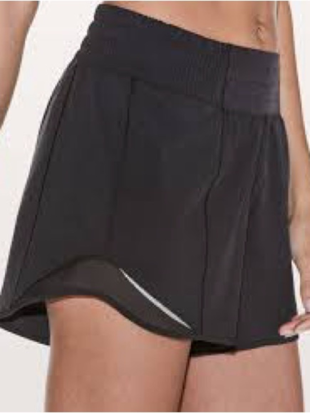 lululemon athletica Black Athletic Skort